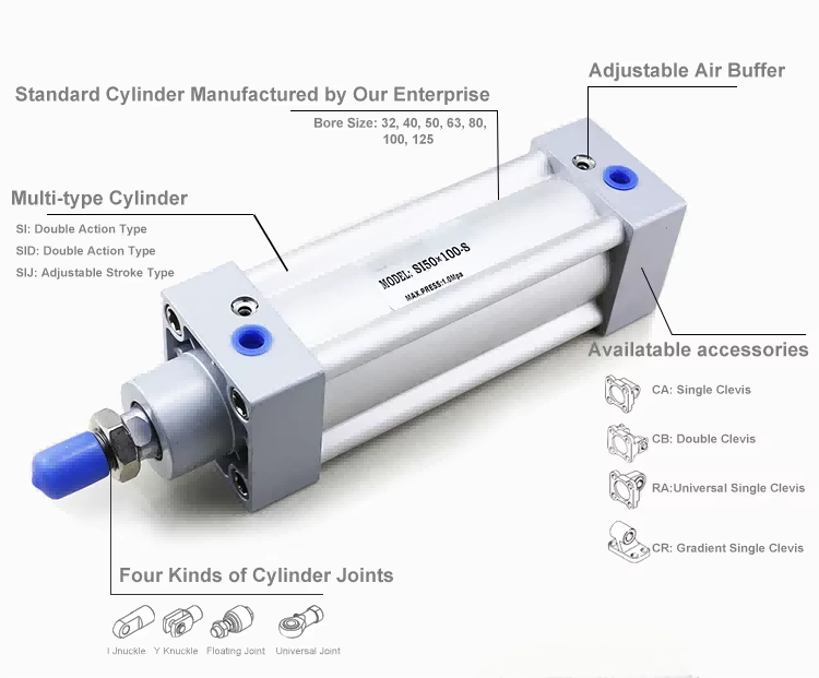 PNEUMATIC CYLINDER WITH MAGNET D40 X 30